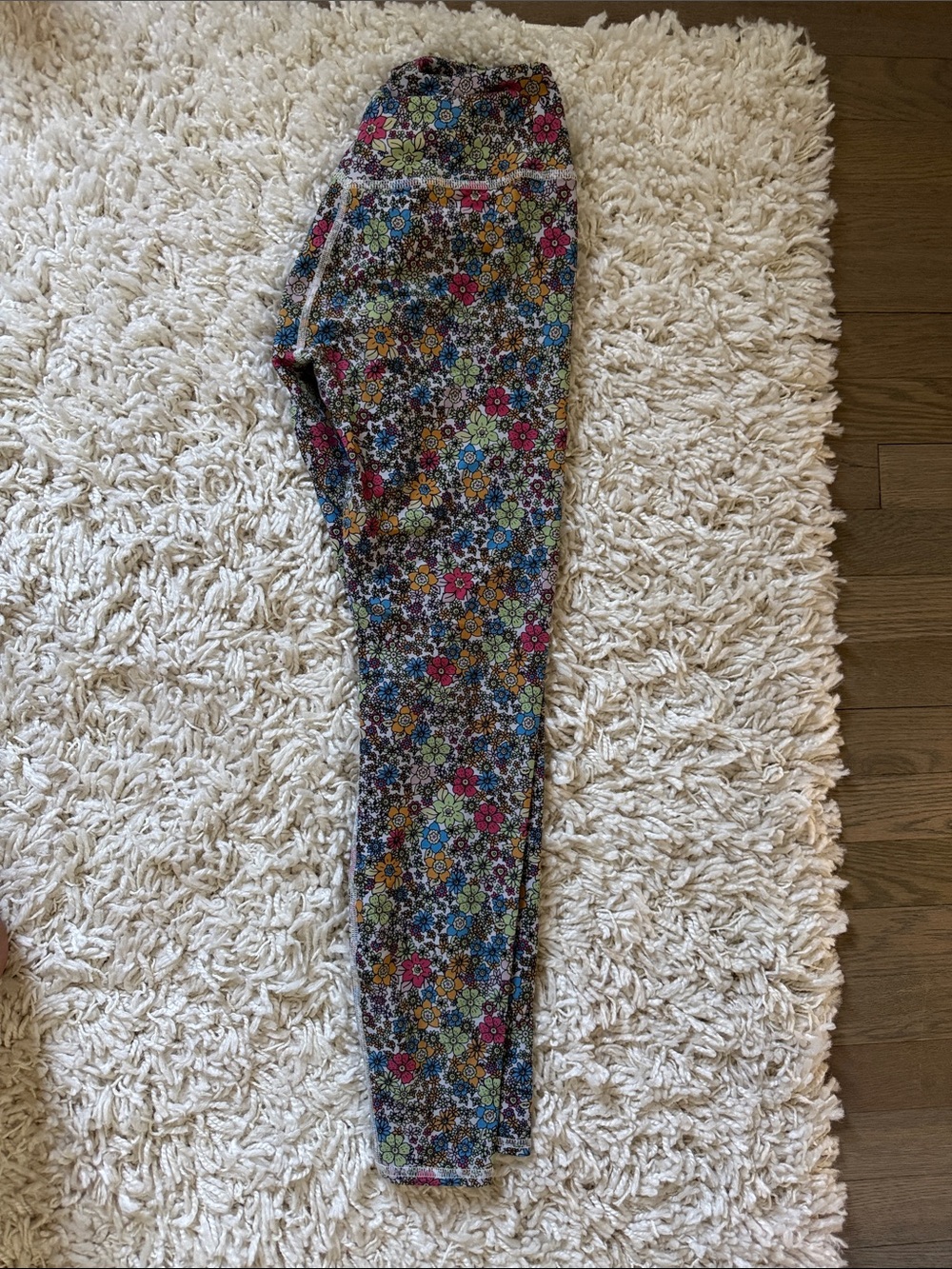 Sincerely Jules Floral Print Leggings in Blue, Pink, Yellow